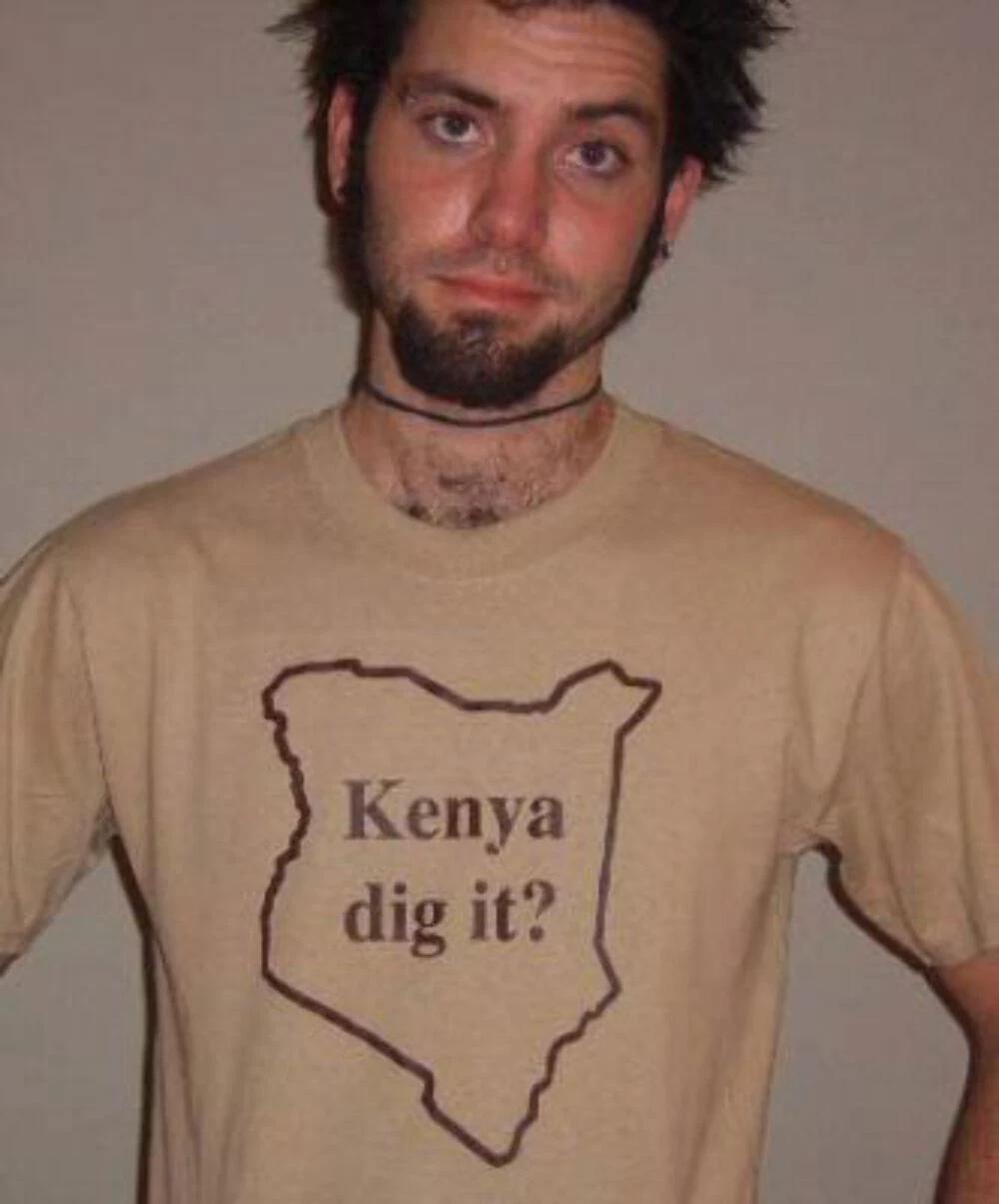 Kenya Dig It? Funny Africa Retro Vintage Shirt XL