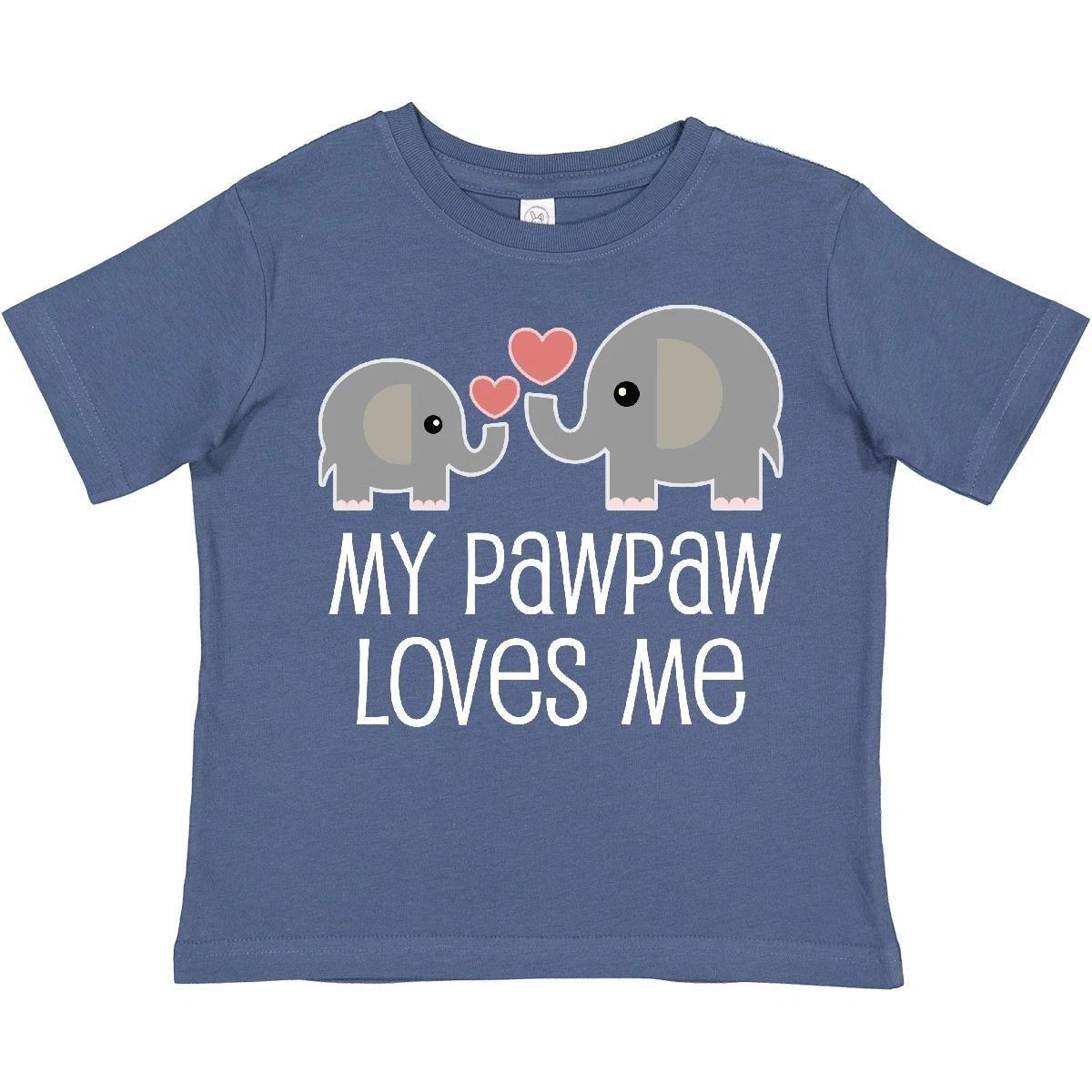 Inktastic My Pawpaw Loves Me Toddler T-Shirt From Grandson Granddaughter Girls 100