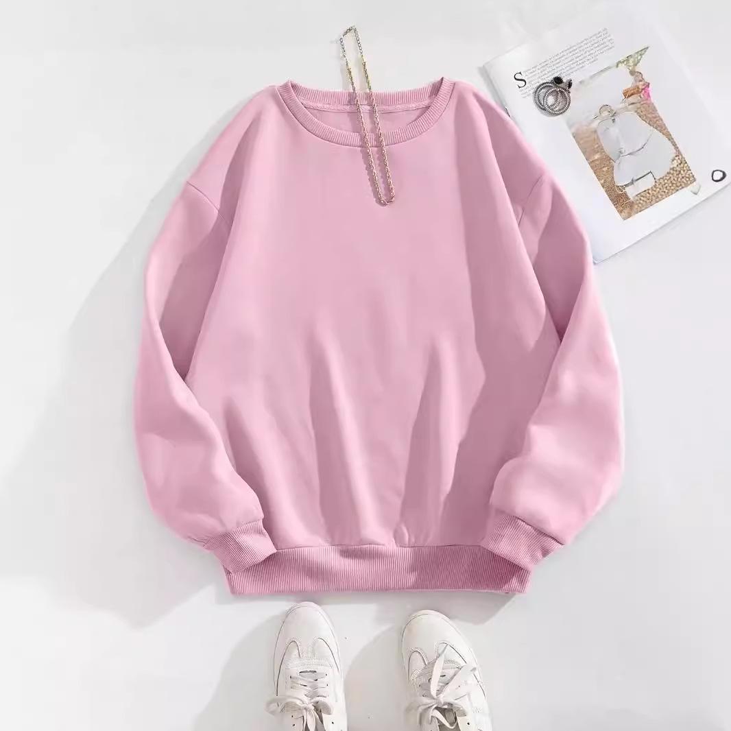 

2024 Women s European & American Print Round Neck Sweater XXL розовый