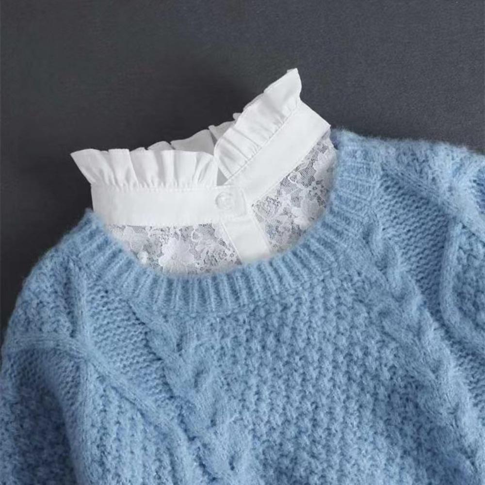 Multifunctional Lace Collar Lace Design Shirt Collar Fashion Detachable Collar  Women's