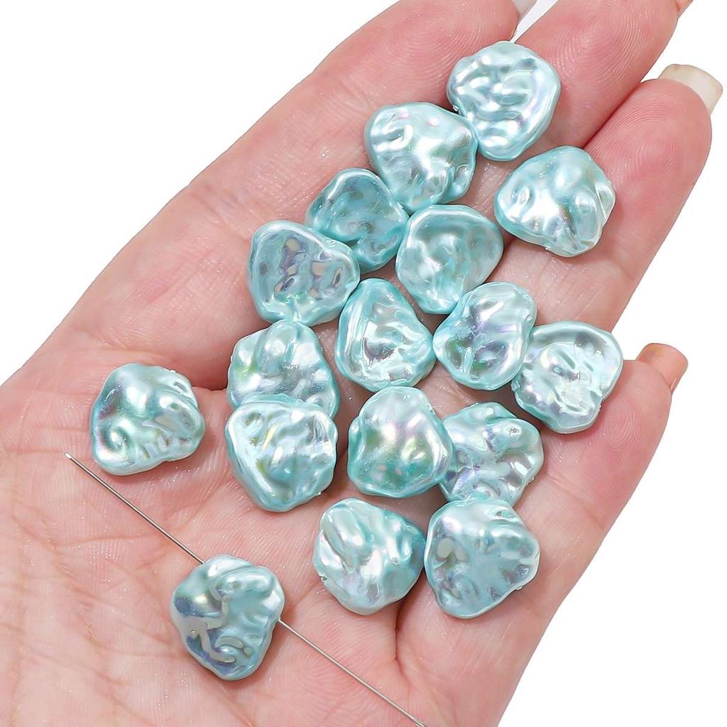 Baroque Style ABS Pearl Beads Heart Butterfly Pendant for DIY Jewelry 2pcs/Bag