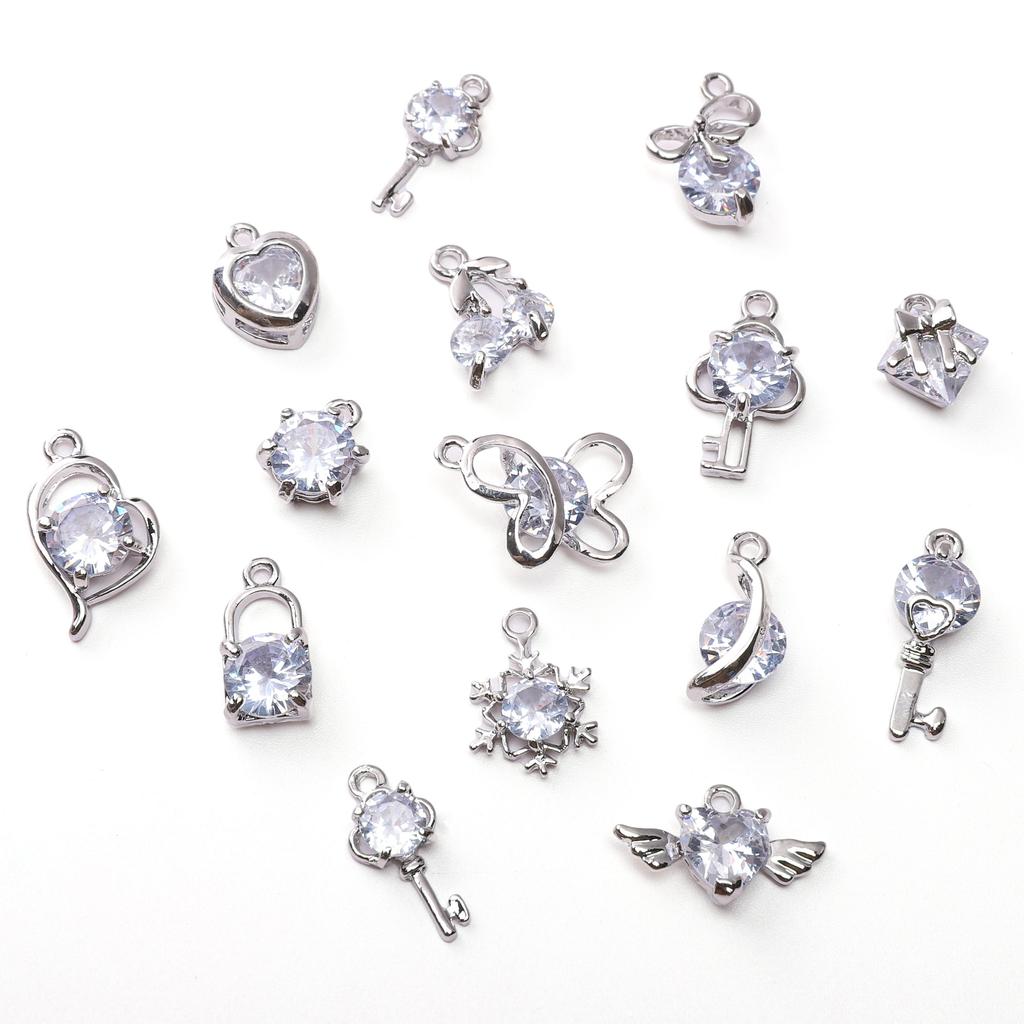 Κράμα Ζιργκόν Διατήρησης Χρώματος Κρεμαστά Στοιχεία Για DIY Βραχιόλια Κολιέ Κατασκευή Κοσμημάτων