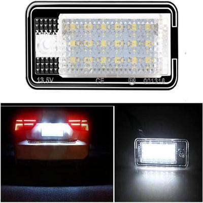 2023 LED Number Plate Light 2PCS License Plate Light For A3 S3 A4 S4 B6 A6 A8 S8 LED Light Car License Number Plate Light Lamp