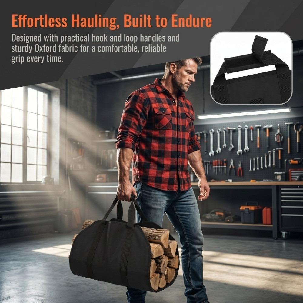 

Heavy Duty Firewood Carrying Bag Large Capacity Log Tote Bag Outdoor Fire Pit