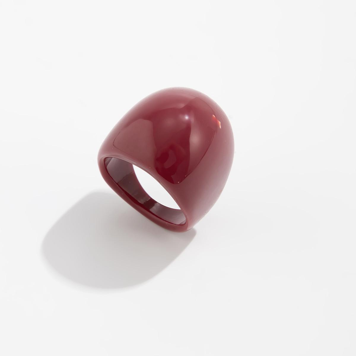 Европейско-американское высококачественное простое кольцо из смолы – универсальный широкий круглый дизайн