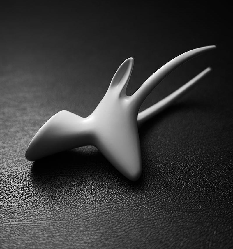 Gratis Nagel Wit Dierenhaak Creatieve Badkamer Handdoekhaak Wandhanghaak Herten Geweien Hangerrek Wanddecoratie Accessoires