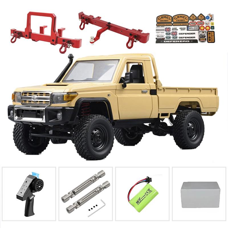 RE02The New MN MN82s MN82 Genuine Toyota LC79 Pickup Remote Control Mode Four-wheel Drive Off-road Mountain Bike Toy Christmas Gift