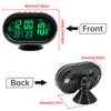 4 IN 1 Digital Voltmeter 12V 24V Multi-function Car Temperature Clock Auto Thermometer Electronic Clock Car Night Light Clock