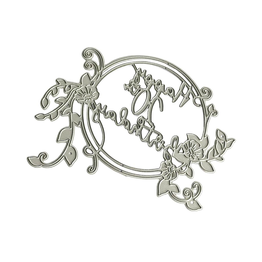 Happy 20th Birthday Metal Die Cuts Carbon Steel Cutting Dies Embossing Stencils for Card Photo Scrapbooking Decorations