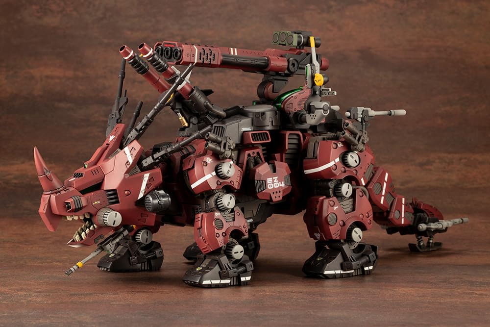 Kotobukiya ZOIDS EZ-004 Red Horn Marking Plus Ver. 1/72 Scale Plastic Model Kit, Approximately 330mm Long