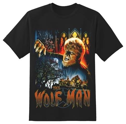 The Wolfman Movie Poster Men s T-Shirt - Official Universal Monster Tee XL