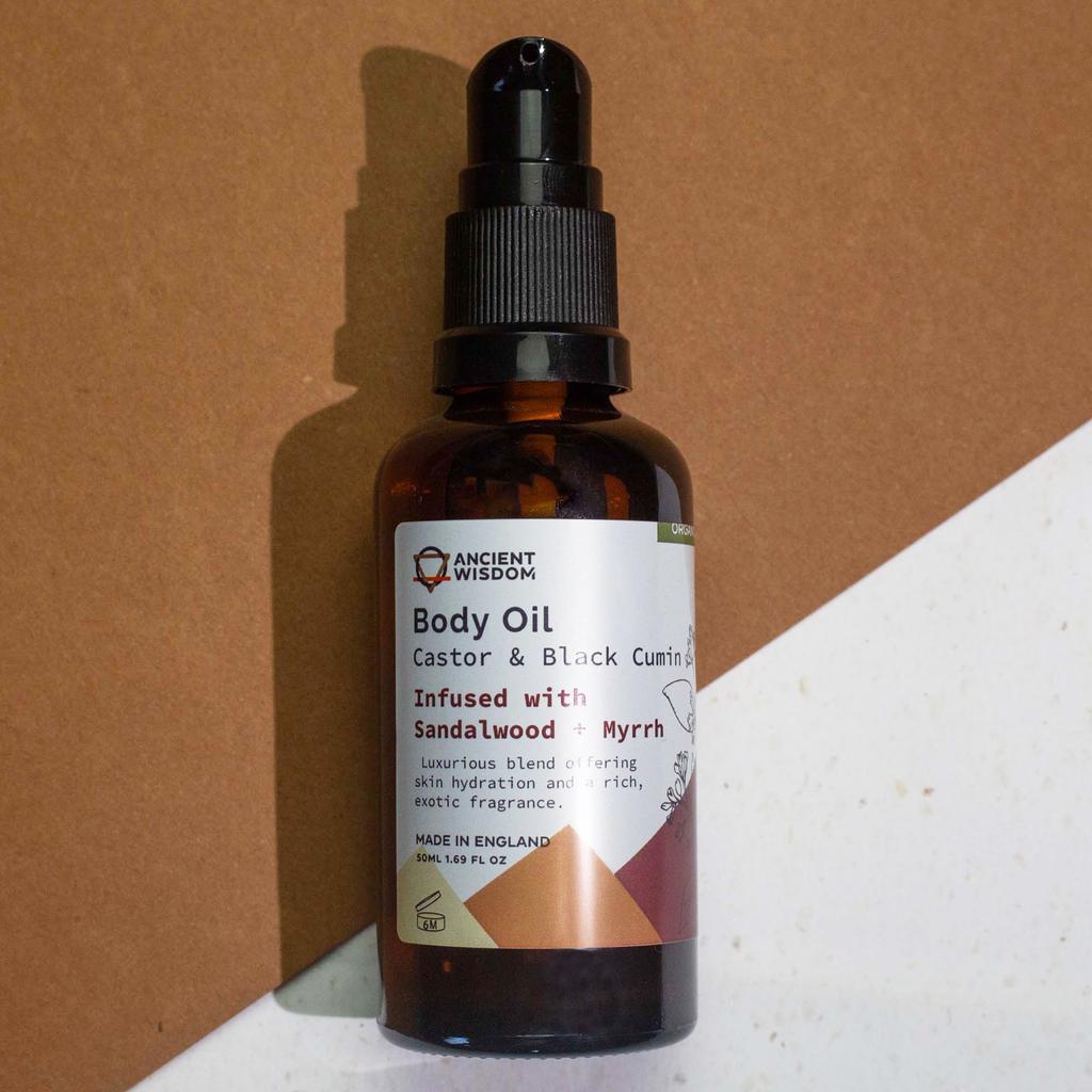 Sandalwood and Myrrh Organic Body Oil 50ml
