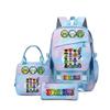 Rhythm Box Backpack Student School Bag Middle College Student Simple Outdoor Travel Backpack D
