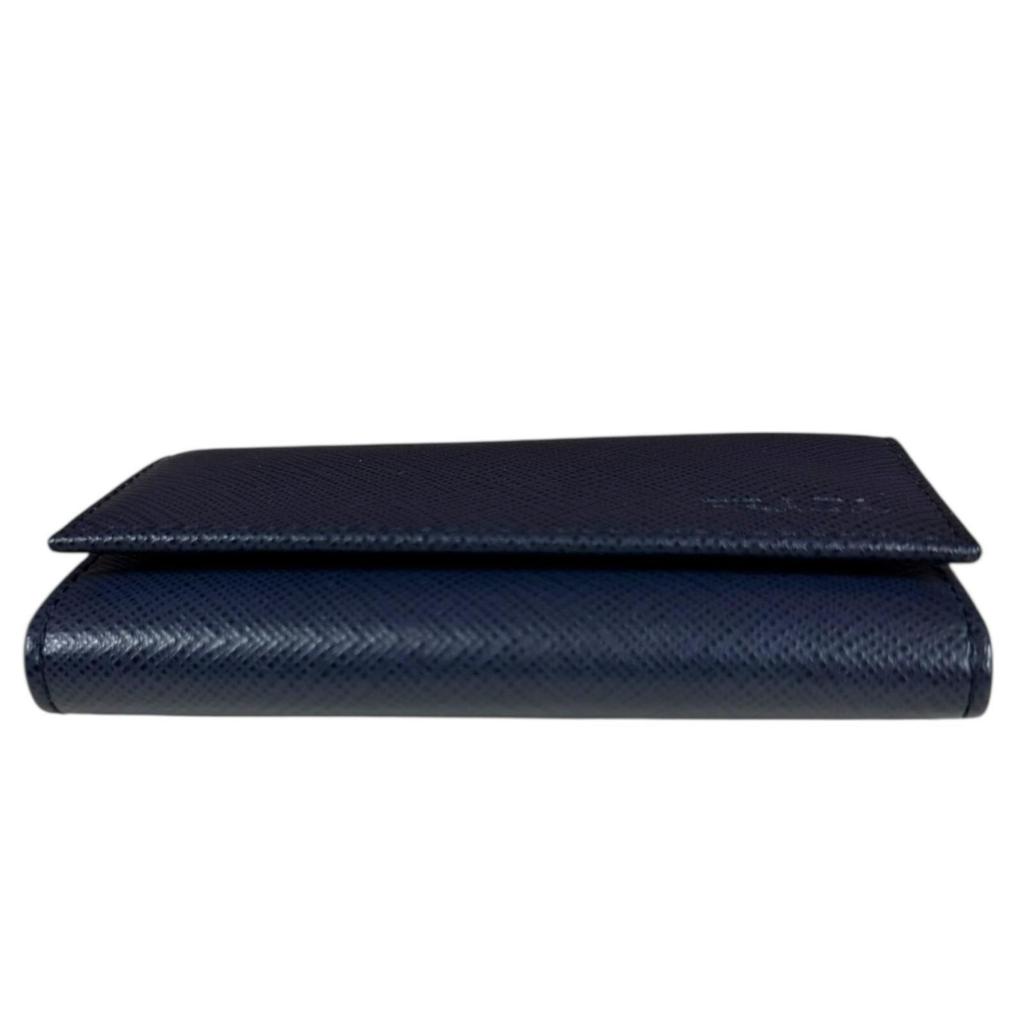 Used Prada Saffiano Key Case Leather 2PG222 Unisex Prada Used Prada