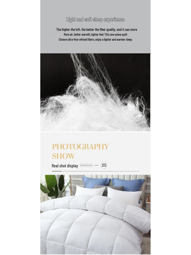 Yueji Mei Down Alternative Winter Quilt - Luxury Five-Star Hotel Comfort for All Seasons