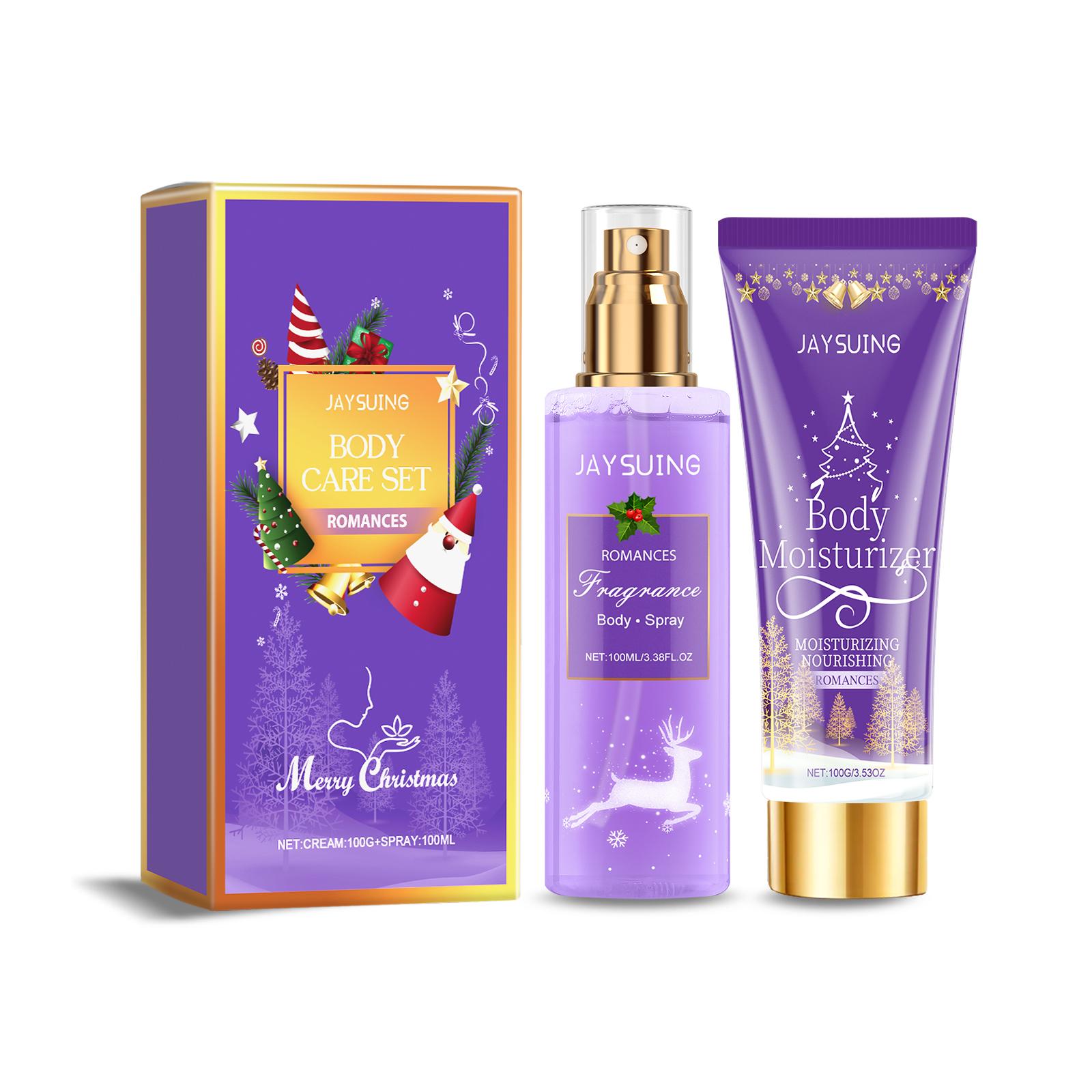 

Christmas Moisturizing Cream Spray Long Lasting Fragrance Smoothing Body Repairing Dry Refreshing Nourishing Skin Care Set Romantic fragrance