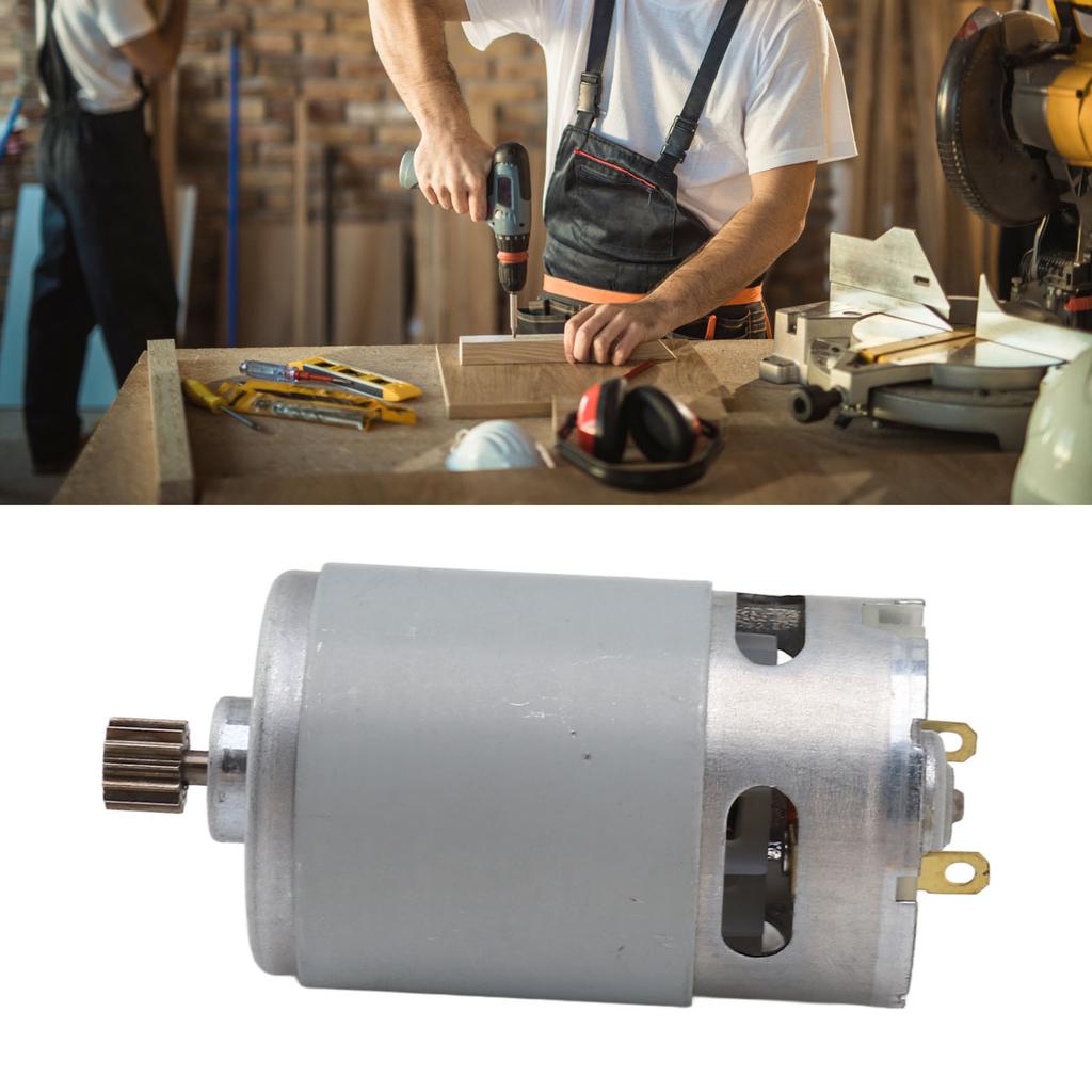 Elektrosägemotor 21V 14 Zähne 18.000 U/min Leistungsstark Leise Einhand-Säge 550 Motor für Lithium-Bohrer, Schraubendreher, Werkzeuge, Lager und