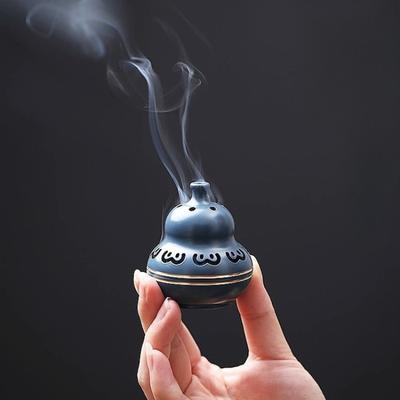 Calabash Pure Copper Incense Burner Creative Tea Ceremony Decoration Small and Exquisite Incense Burner Household Special Stove