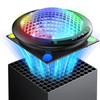 UFO Cooling Fan with 11 RGB Lights, Auto Cooling System Fan Speed Adjustable By Temperature for Xbox Series X Console, Low Noise, 3 Speed, USB Port