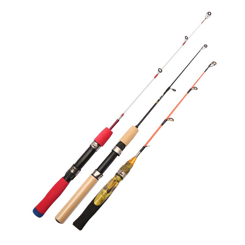 Telescopic Portable Winter Ice Fishing Rod - Short-Circuited Plug-In for Outdoor Fishing.