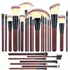 26Pcs Red Makeup Brushes Set, Eyeshadow Brushes, Professional Makeup Brushes,makeup Artists Brushes