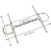 Ball Chain Design Horse Mouth Bit 135mm Length Horse Riding Bit Horse Riding Equipment  Riding Use