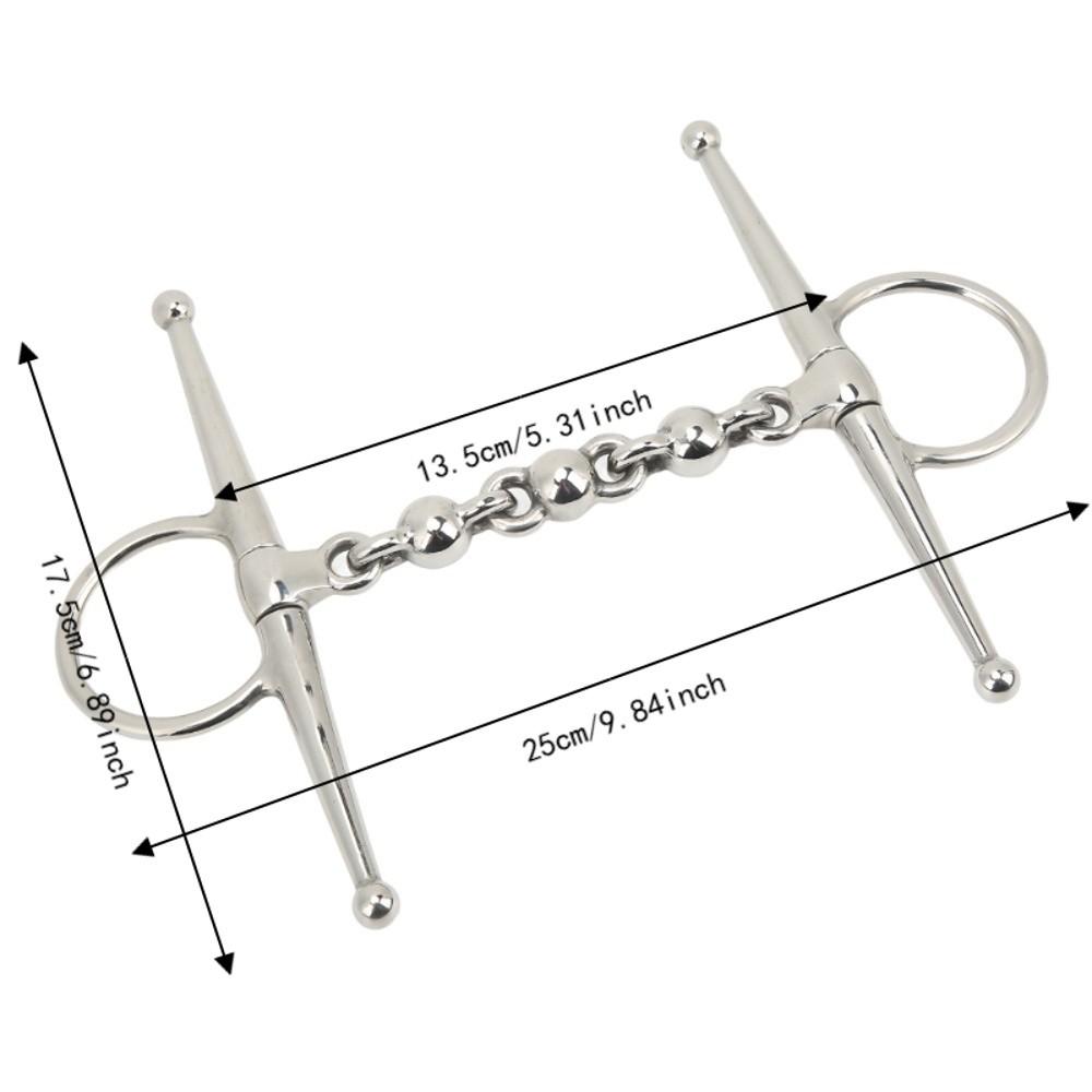 Ball Chain Design Horse Mouth Bit 135mm Length Horse Riding Bit Horse Riding Equipment  Riding Use