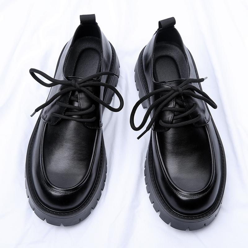 Новые трендовые мужские кожаные туфли — фото 4