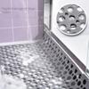 TPE Badezimmer rutschfeste Matte Rundes Loch Wasserleck mit Saugnapf rutschfeste Matte Badefußmatte