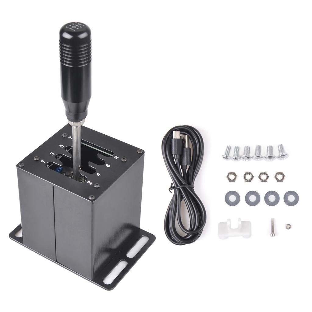PC USB H Gear Shifter For Logitech G27 G29 G25 G920 For Thrustmaster T300RS/GT Shift Knob ETS2 Simracing Racing Game Straight