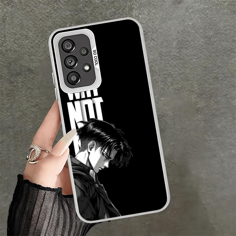 A-Attack On T-Titan Levi Shockproof Phone Case for Samsung A17 A16 A15 A14 A37 A57 A36 A56 A26 A35 A55 A25 A34 A54 A24 A13 A23 A