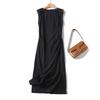 MD Women's Clothing Minimalist Style Classy Stylish Dopamine Elegant Split Sleeveless Dress 06662100615