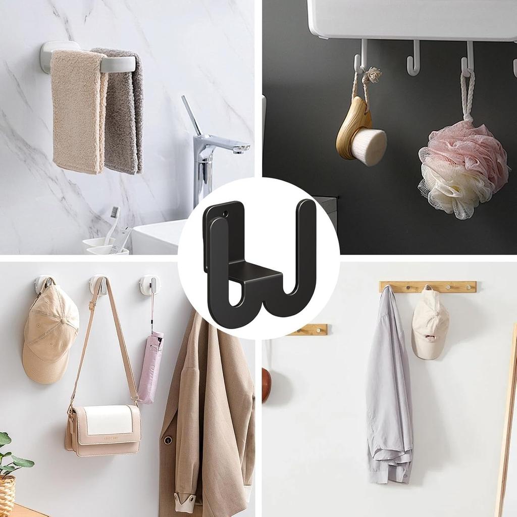 3pcs Wall Mounted Shoe Rack Slipper Storage Organizer Hanger Multifunctional non Perforated Storage Hook Door Slipper Hanger