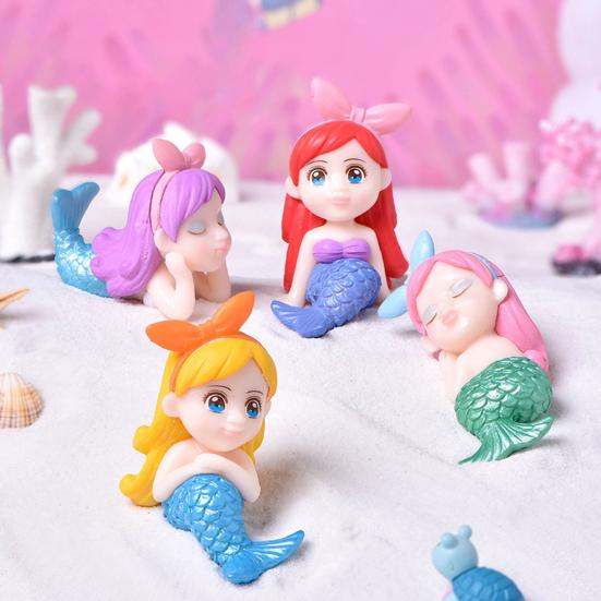 Fairy Doll Vivid Multi-Functional Environmental Friendly Mermaid Princess Miniature Figurines for Office