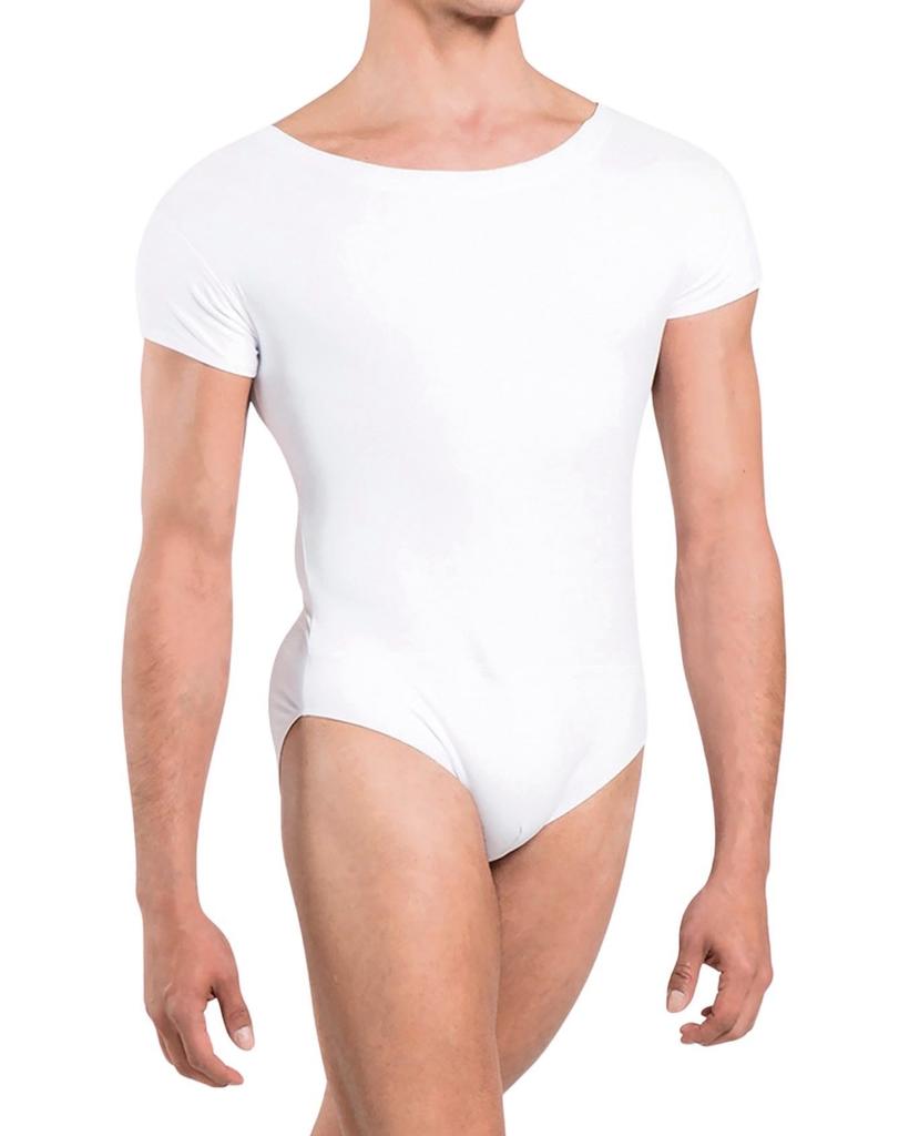 Wear Moi Ballet Short Sleeve Leotard Full Sheet Microfiber White IGORLWHI Men's [IGOR] (L Size) [Genuine Product]