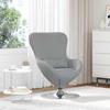 Egg Chair Light Grey 63 x 73 x 90 cm Fabric