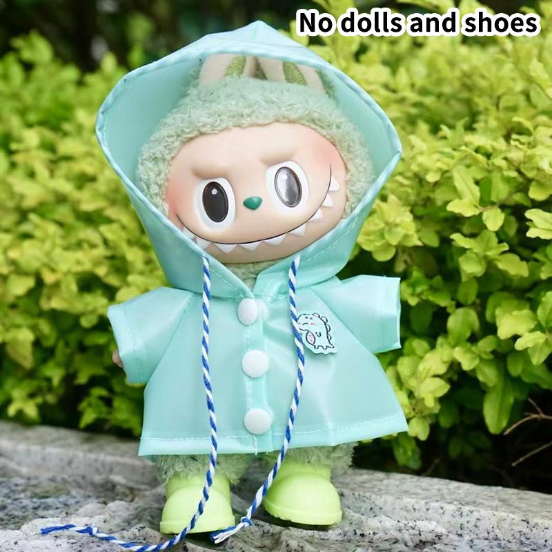 

Collection Of Raincoats For Ropa Labubu Doll Clothes Exquisite Design Trendy Outfit Matching Rain Boots