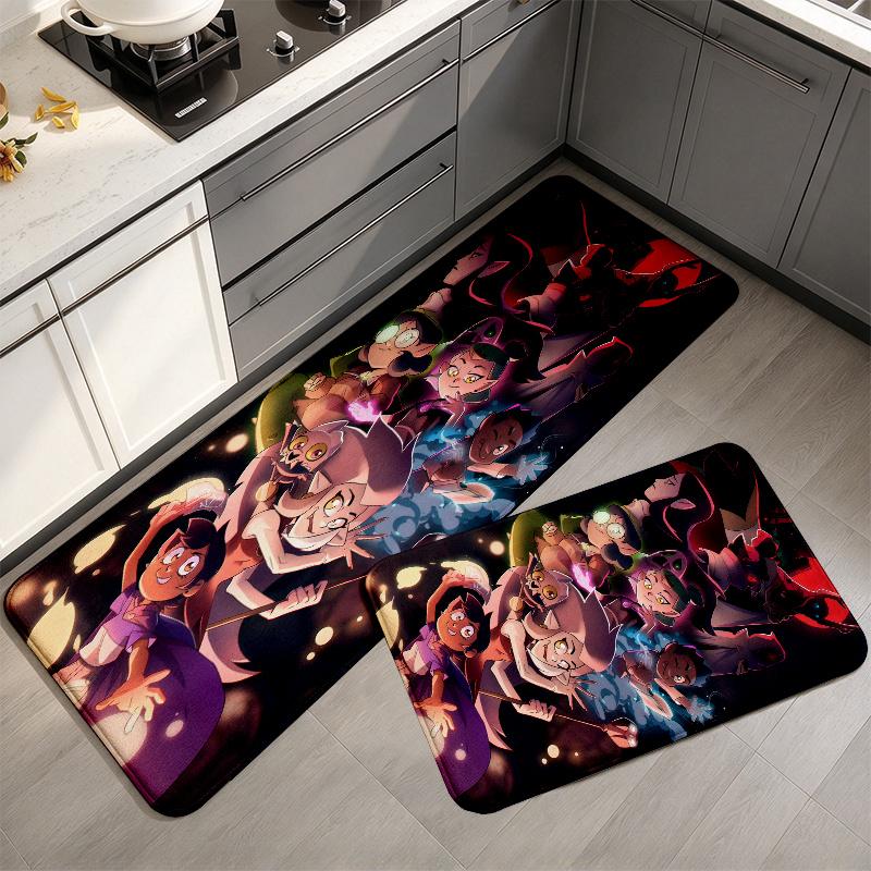 The Owl House Art Print Flannel Kitchen Mat Christmas Soft Area Rug Non Slip Floor Carpet Home Decoration