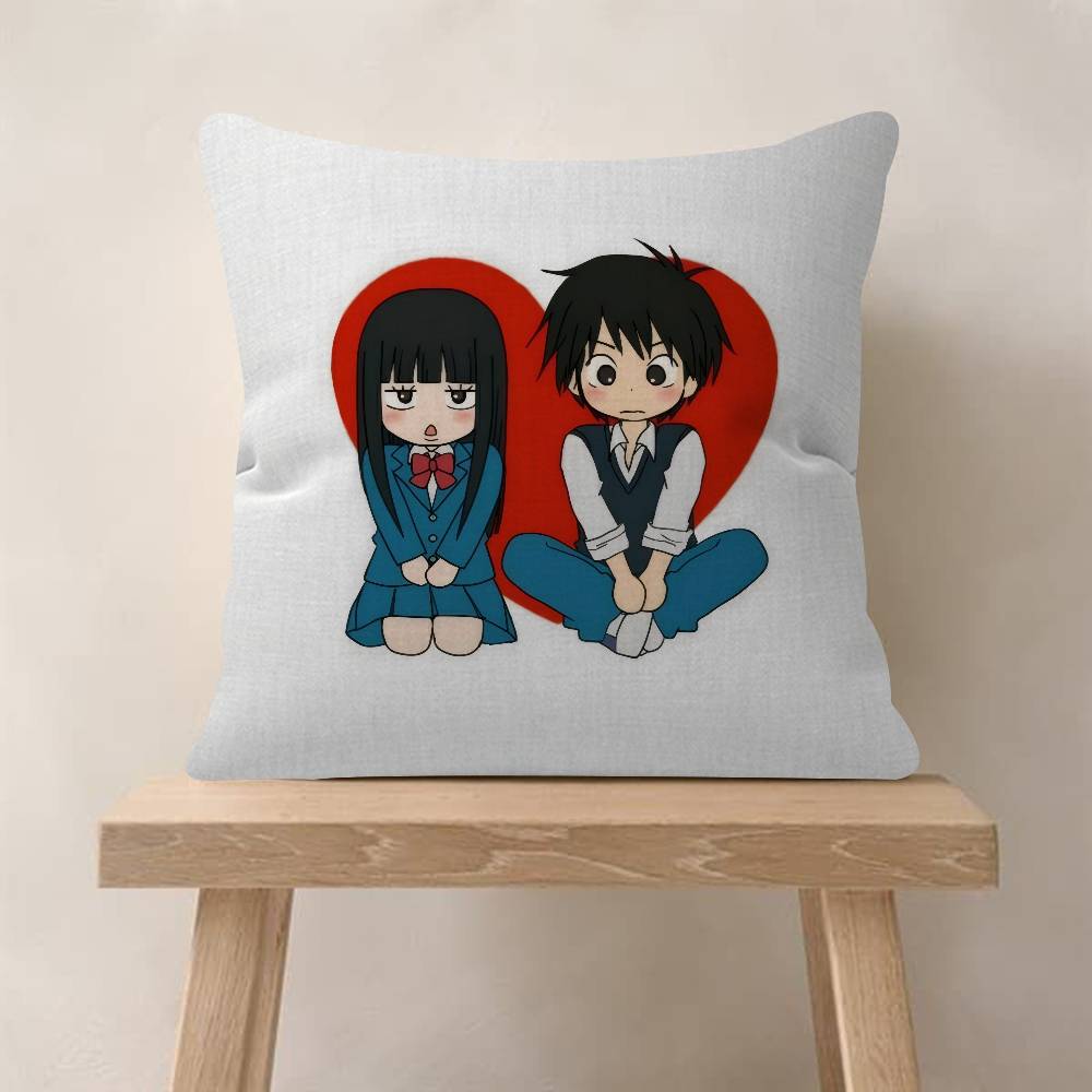 Anime Kimi cute Ni Todoke Pillow Cover for Bedroom Room and Living Room Sofa Decorative Cushion Cover