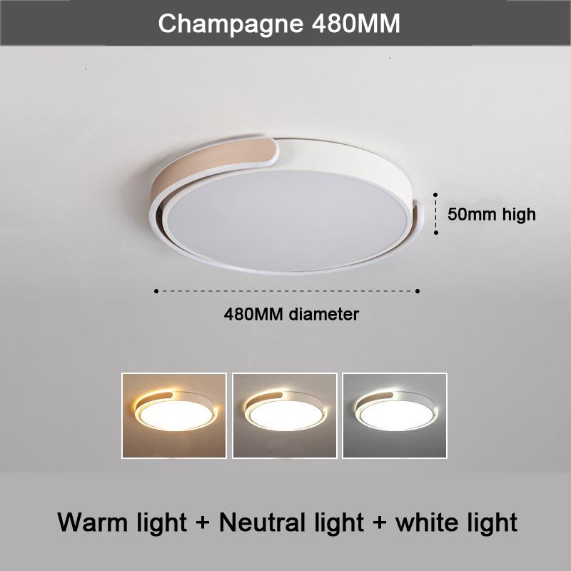 

Европейский минималистский дизайнерский стиль персонализированный потолочный светильник для спальни современный креативный гостиная ресторан дом 36W&White light шампанского