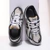 1906 Silver-White-Yellow Retro Sports Running Shoes: Breathable Platform Men’s Dad Shoes, Height-Increasing Women’s Casual Shoes