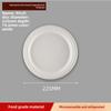 Disposable Paper Plate Halloween Birthday Party Decoration Sugarcane Pulp Disk,Picnic Party Food Plate  6 "  7"  8 " 50Pcs White