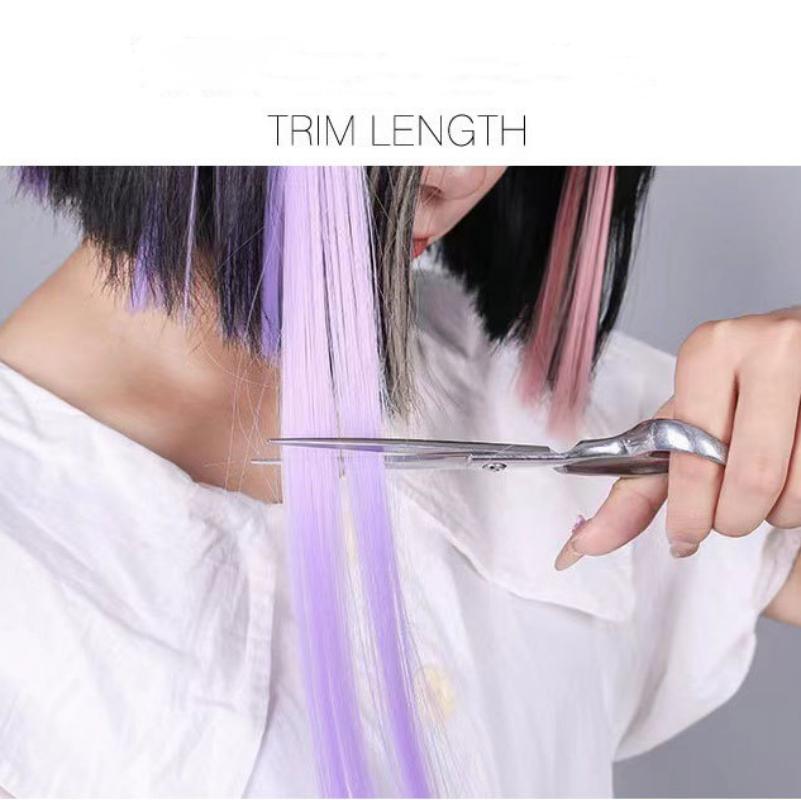 23 Colors Synthetic Wigs Long Straight Layered Hairstyle Dark Brown Blonde Gray Ash Full Wig with Bangs for Women Brown Wigs