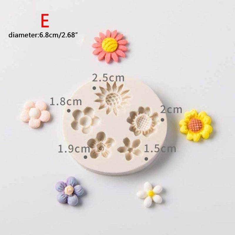 DIY Wax-Melt Moulds Heart Flower Bow-Shape Silicone Molds Chocolate Candy Gummy Molds for Party Cake Decorations Tool