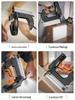 Comax Pneumatic 2-in-1 Electric Nail Gun - Straight & Brad Nailer for Woodworking and Steel Nails.
