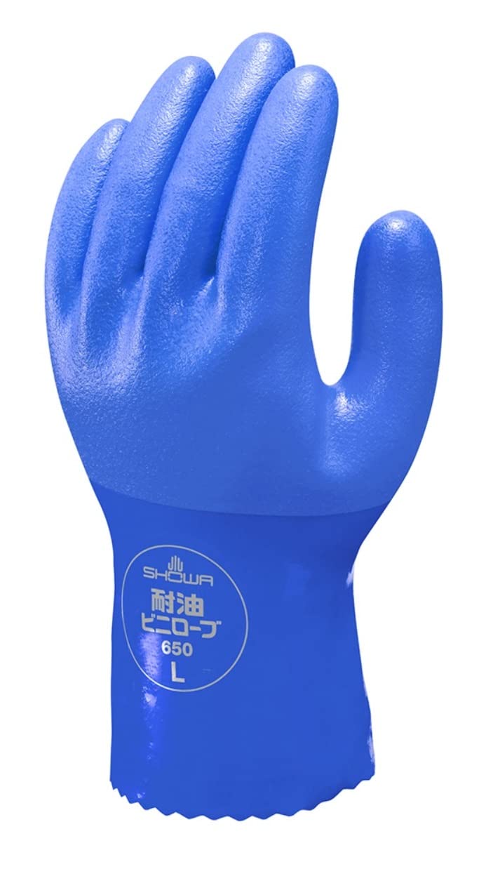 Showa Glove 650 Vinyrobe 10 пар №. Маслостойкий L, синий