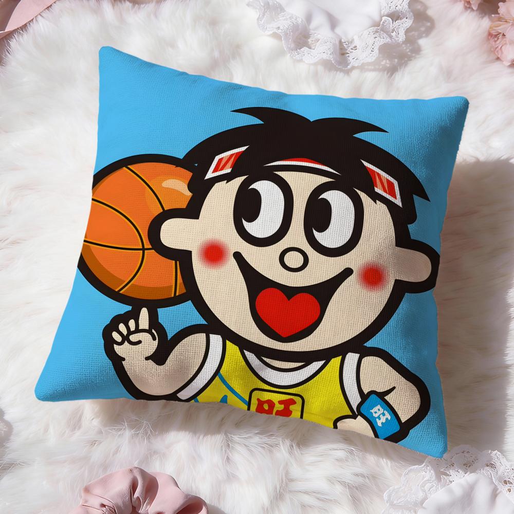 cute red boy Wangzai Cushion Cover Premium Comfort Reversible Pillow Cove -Two in One Design for Any Room & Car Interior