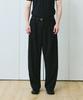 Beleudeunua Three-Tuck Stripe Wide Slacks (Black)