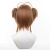 Cardcaptor Sakura Cosplay Sakura Anime Disguise Perfect for Everyday Cultural School and Cosplay Includes Wig Net Wig, Kinomoto, Heat-Resistant, Wig,