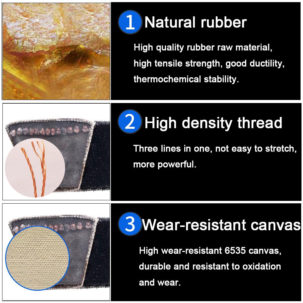 1 szt. Pasek klinowy o przekroju Z 450 mm-2440 mm jest stosowany w sprzęcie samochodowym, maszynach rolniczych i sprzęcie